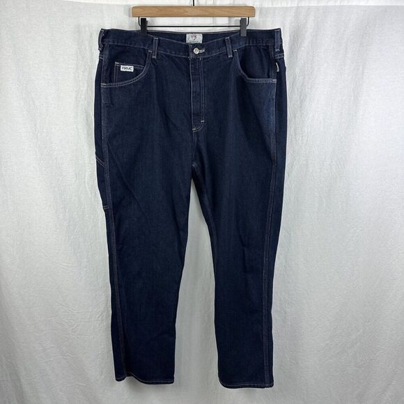 Tyndale FR Mens F290T Dark Blue Carpenter Work Jeans Size 42x31 Farm Utility